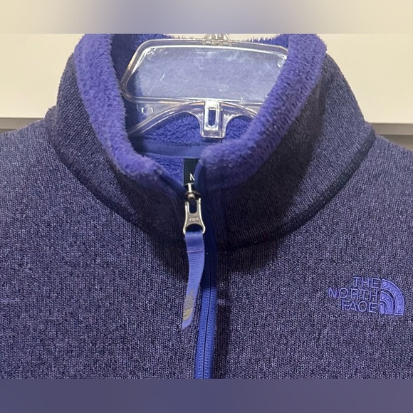 Girls The North Face Purple Fleece Lined Zippered Sweater Jacket.‎ Size XL (18). - Picture 2 of 7